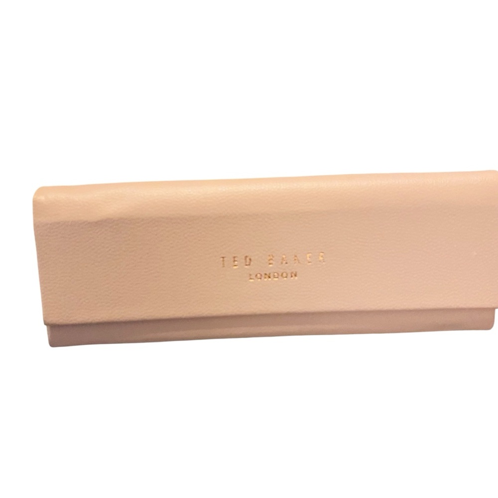 Ted Baker London Eyeglass Sunglasses Case Pink Magnetic Floral Triangle EUC